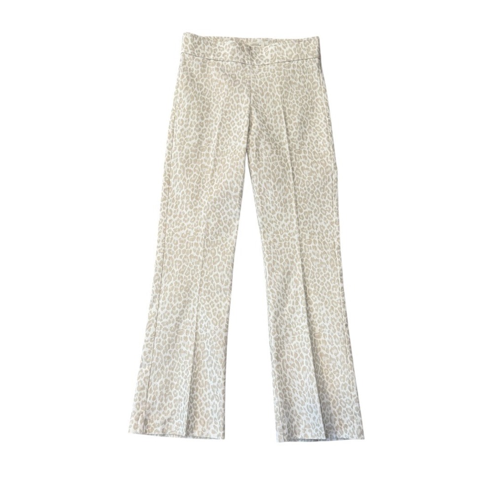 AVENUE‎ MONTAIGNE Women's Leopard Print Flare Leo Pants Size 0